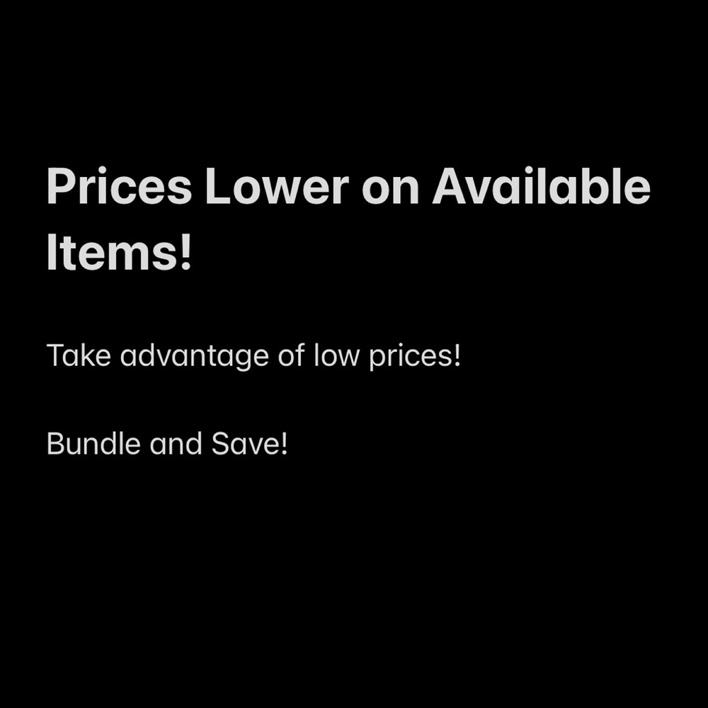 All prices recently lowered!